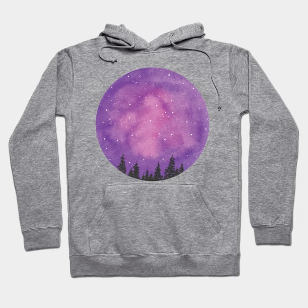 Purple galaxy hoodie hot sale